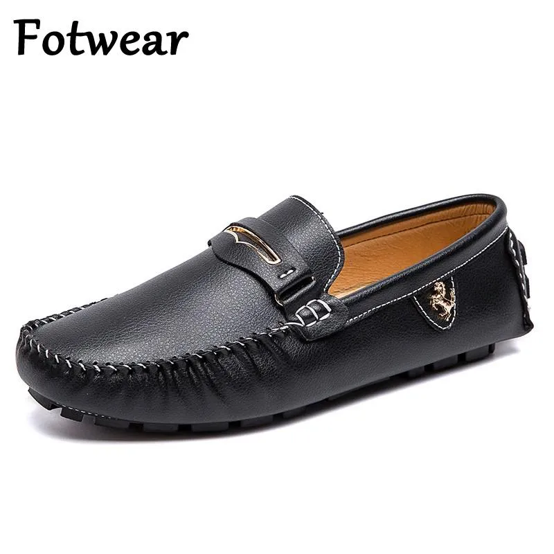 Mens Driving Leather Loafers